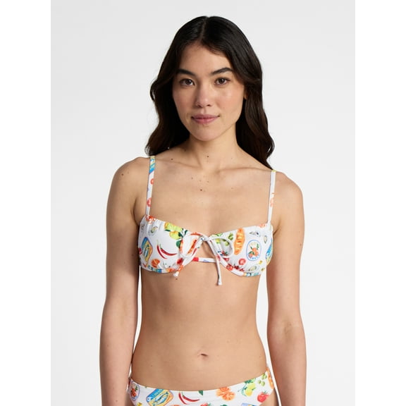 No Boundaries Kitschy Printed Underwire Bikini Top, Women’s