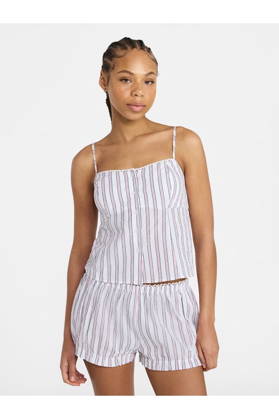 Cami Top and Bloomer Shorts Sleep Set, 2-Piece, Women's XS-XXL