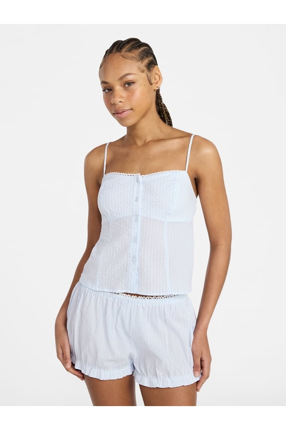Cami Top and Bloomer Shorts Sleep Set, 2-Piece, Women's XS-XXL