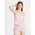 thumbnail image 1 of No Boundaries Cami Top and Bloomer Shorts Sleep Set, 2-Piece, Women's XS-XXL, 1 of 5