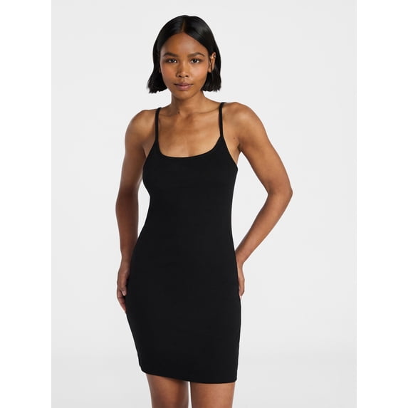No Boundaries Ribbed Cami Mini Dress, Women's XXS-XXL