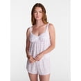 thumbnail image 1 of No Boundaries Woven Cami Top and Shorts Sleep Set, 2-Piece, Women's XS-XXL, 1 of 5
