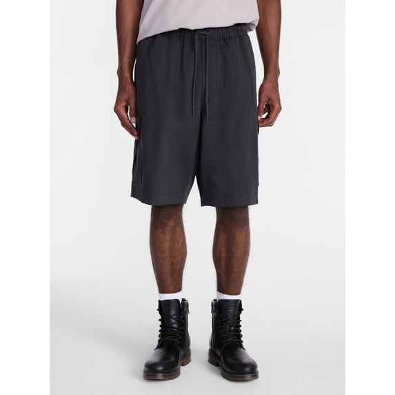 No Boundaries Baggy Fit Twill Cargo Shorts, 10" Inseam, Men's Sizes XS-5XB