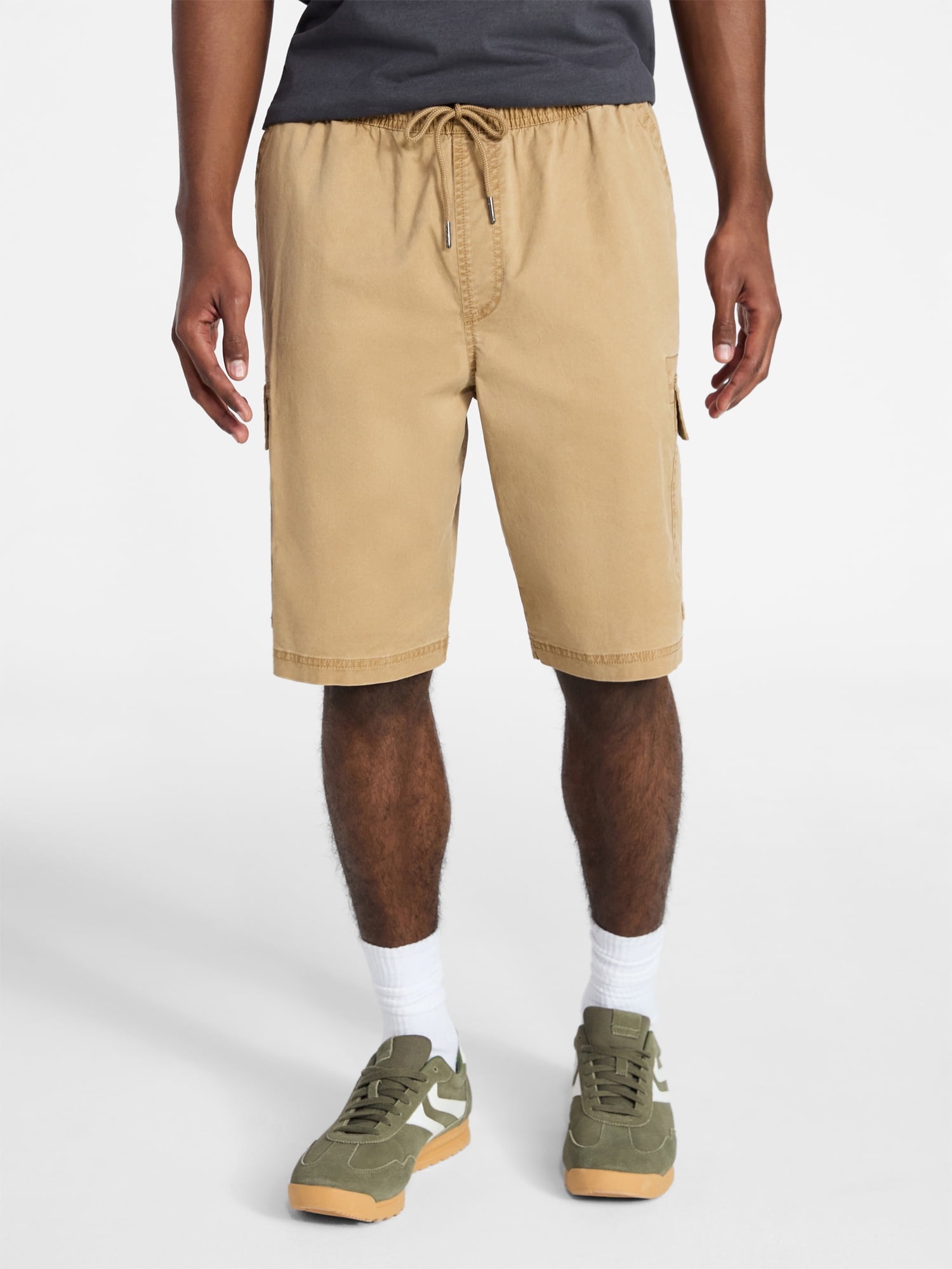 No Boundaries Twill Cargo Shorts, 10" Inseam, Men's XS-5XL