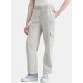 thumbnail image 1 of No Boundaries Washed Cargo Sweatpants, 29.5'' Inseam, Women's and Women's Plus, 1 of 5