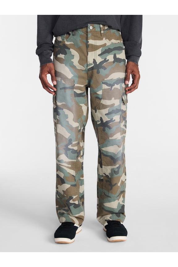 100% Cotton Loose Fit Carpenter Pants, Men's Sizes 28-44