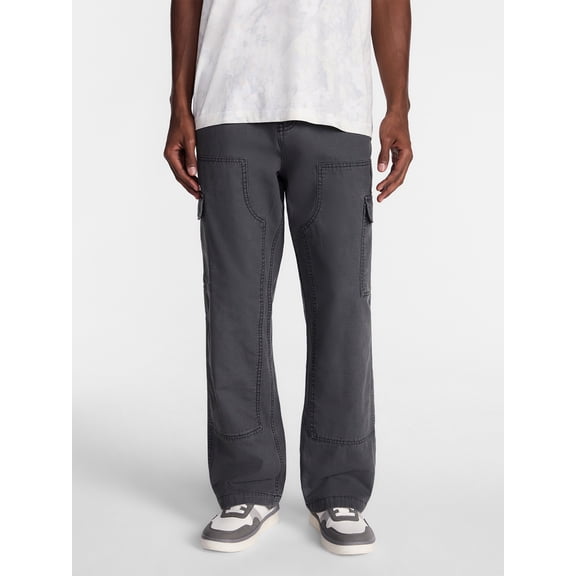 No Boundaries 100% Cotton Loose Fit Carpenter Pants, Men's Sizes 28-44