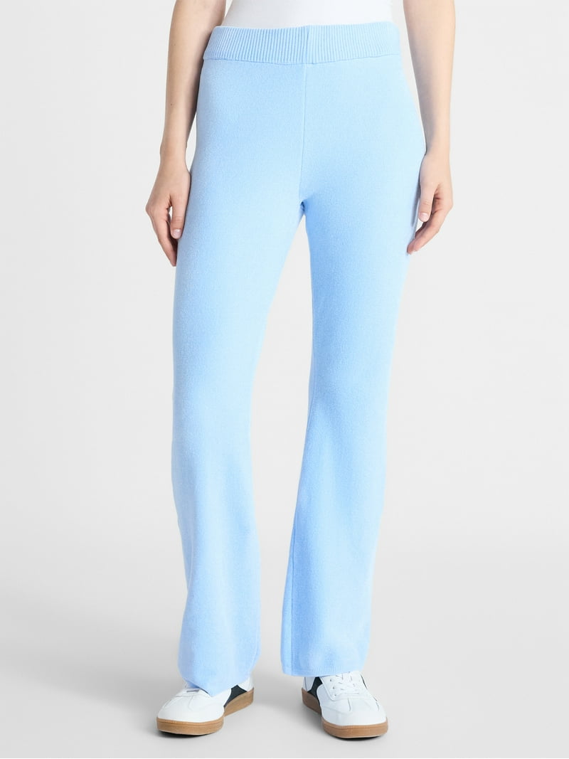 No Boundaries Chenille Flare Pants, 30'' Inseam, Women's - Walmart.com