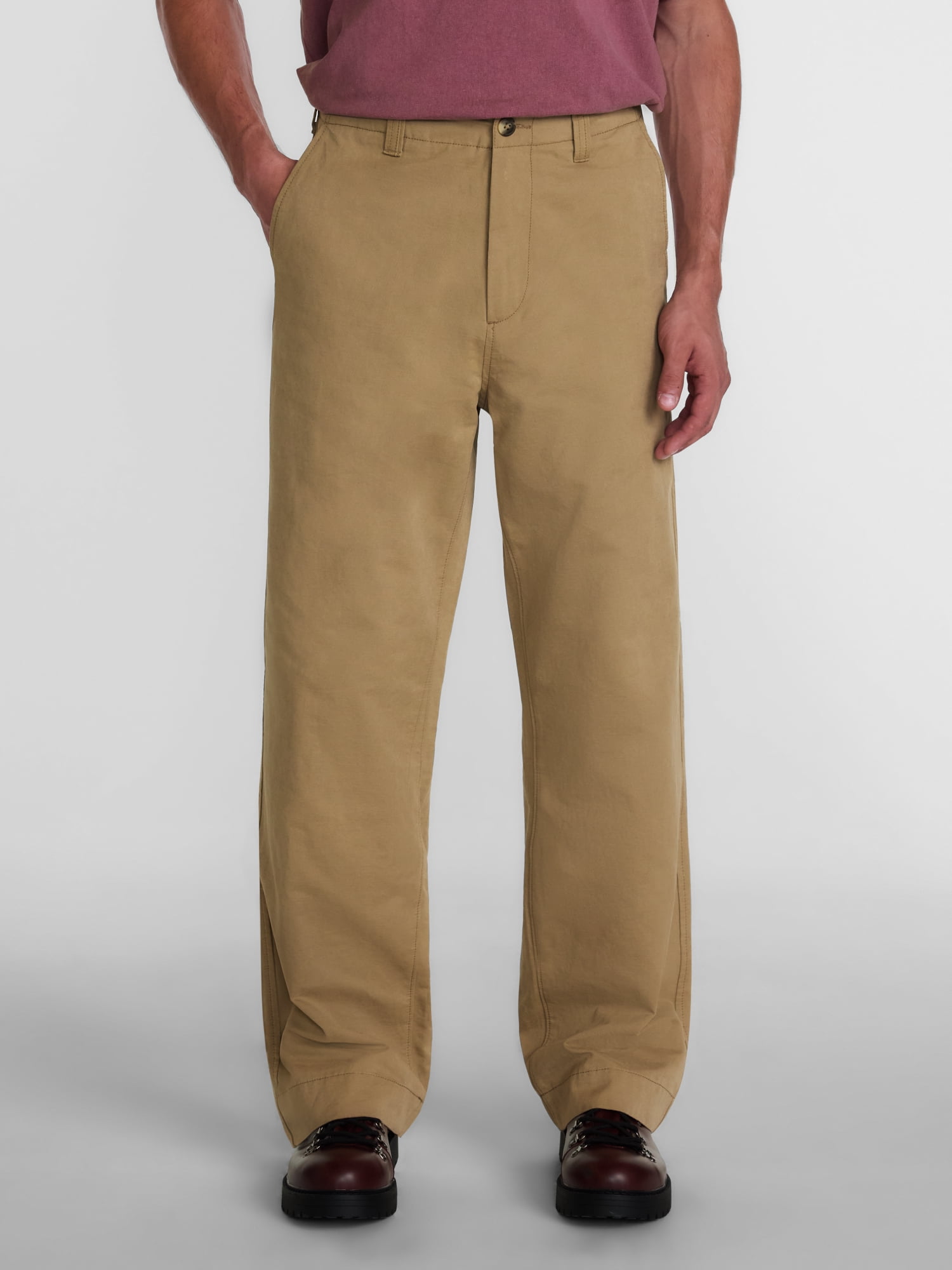 No Boundaries Baggy Chino Pants, 30'' Inseam, Men’s Waist Sizes 28-44