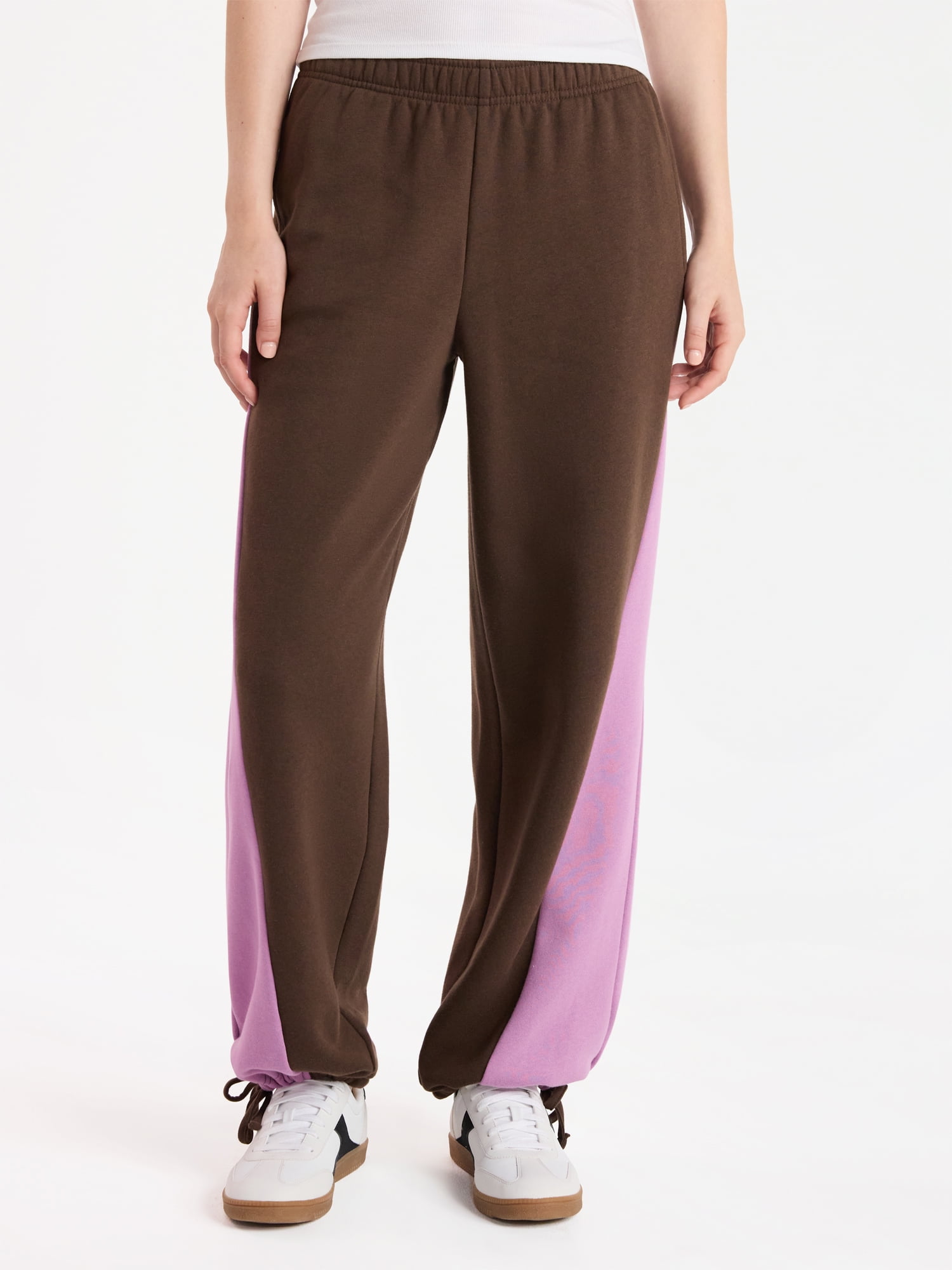 No Boundaries Colorblock Joggers, 30'' Inseam, Women’s