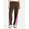 No Boundaries Colorblock Joggers, 30'' Inseam, Wom