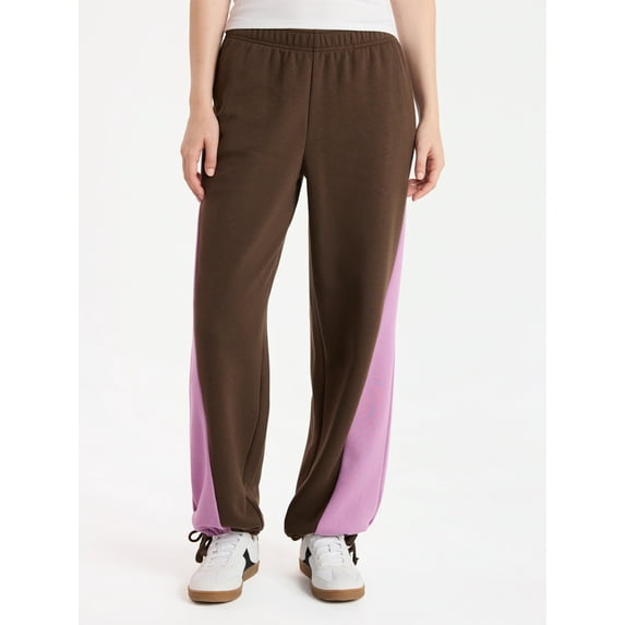 No Boundaries Colorblock Joggers, 30'' Inseam, Women’s