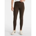 thumbnail image 1 of No Boundaries Ribbed Ankle Leggings, 27.5'' Inseam, Women's, 1 of 5