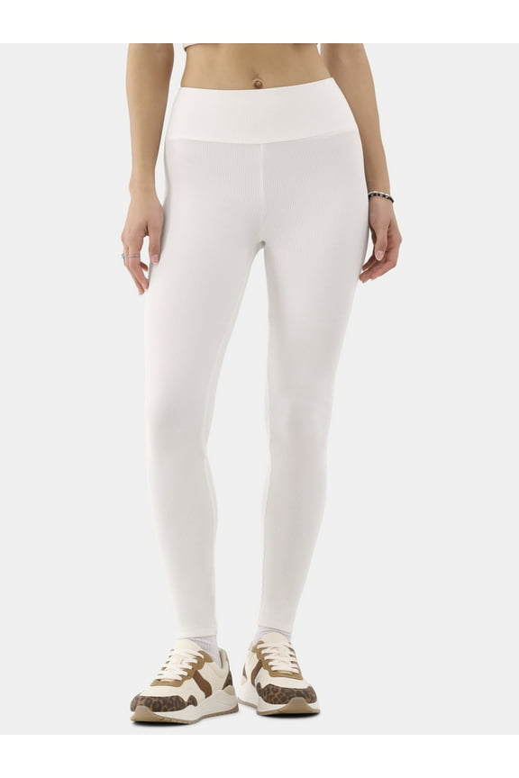 Ribbed Ankle Leggings, 27.5'' Inseam, Women's