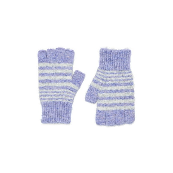 No Boundaries Cozy Fingerless Gloves, Women's, Lilac Multi