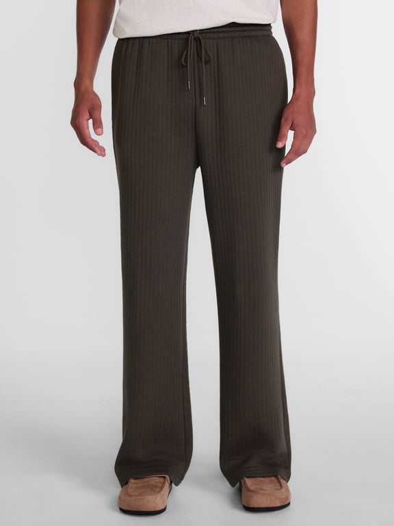 Channel Quilted Cozy Sweatpants, Open Hem, 30'' Inseam, Men's Sizes XS-4XLT