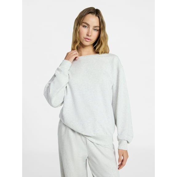 No Boundaries Cozy Sleep Long Sleeve Top, Women’s XXS-3X