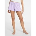 thumbnail image 1 of No Boundaries Cozy Sleep Shorts, Women’s XXS-3X, 1 of 5