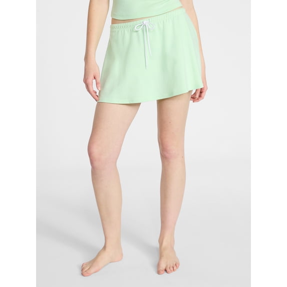 No Boundaries Cozy Sleep Skort, Women's XS-XXL