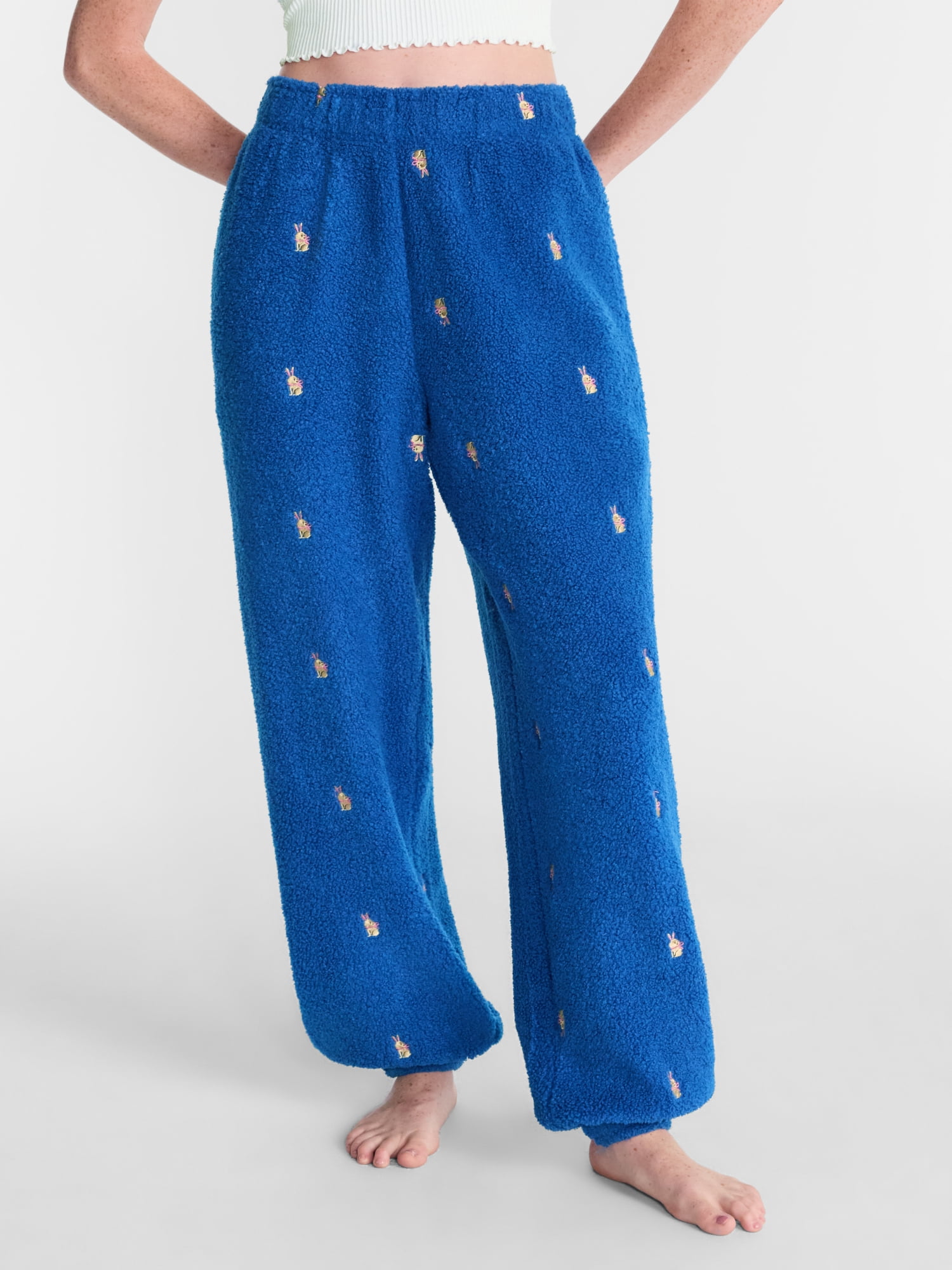 No Boundaries Cozy Teddy Joggers, 29.5'' Inseam, Women's XS-2X