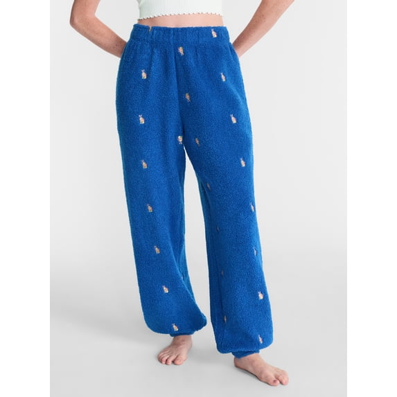 No Boundaries Cozy Teddy Joggers, 29.5'' Inseam, Women's XS-2X