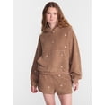 thumbnail image 1 of No Boundaries Cozy Teddy Hoodie, Women’s XS-2X, 1 of 5