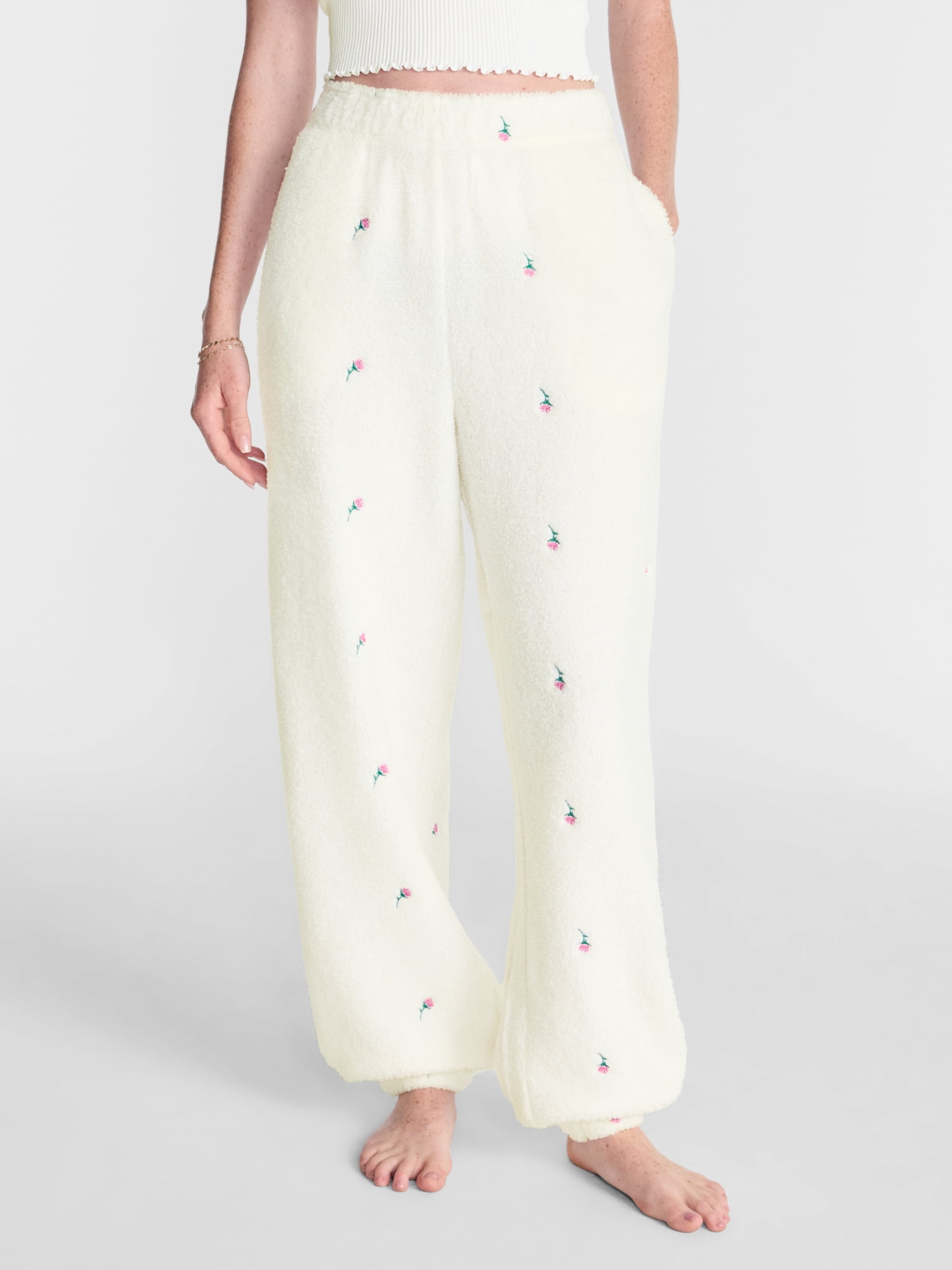 No Boundaries Cozy Teddy Joggers, 29.5'' Inseam, Women's XS-2X