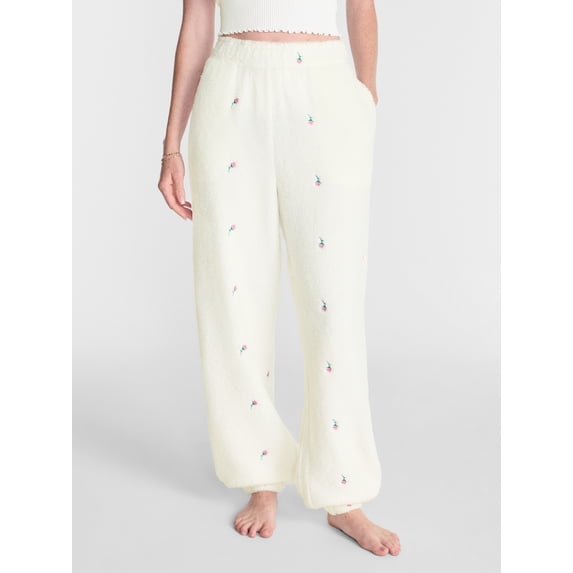 No Boundaries Cozy Teddy Joggers, 29.5'' Inseam, Women's XS-2X
