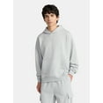 thumbnail image 1 of No Boundaries Boxy Fit Cropped Sweatshirt Hoodie, Men's & Big Men's, 1 of 5