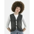 thumbnail image 1 of No Boundaries Women's Denim Vest, L/XL, Black, Cotton, 1 of 5