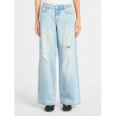 No Boundaries Distressed Denim Jeans, 30'' Inseam, Women’s