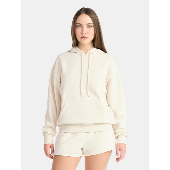 No Boundaries Essential Fleece Hoodie, Women's