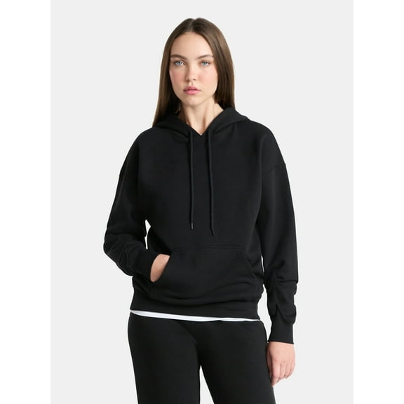 No Boundaries Essential Fleece Hoodie, Women's