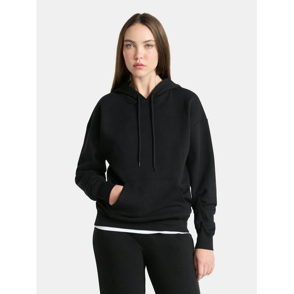 No Boundaries Essential Fleece Hoodie, Women's Sizes XXS-XXL
