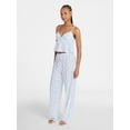 thumbnail image 1 of No Boundaries Eyelet Cami and Pants Sleep Set, 2-Piece, Women's XS-XXL, 1 of 4