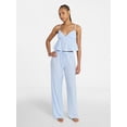 thumbnail image 1 of No Boundaries Eyelet Cami and Pants Sleep Set, 2-Piece, Women's XS-XXL, 1 of 4