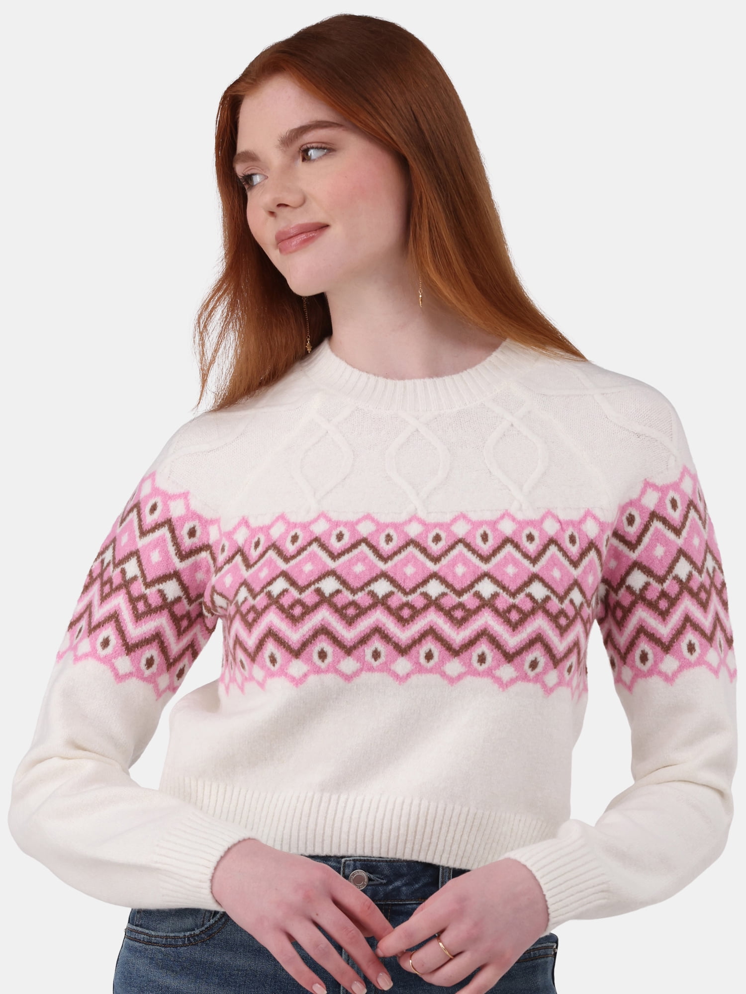 Minimalist Crew Neck Sweater Without Belt main image 1