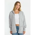 thumbnail image 1 of No Boundaries Fashion Hooded Cardigan, Women's, 1 of 5