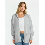 NO BOUNDARIES Fashion Hooded Cardigan, Women's
