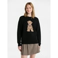 thumbnail image 1 of No Boundaries Fashion Icon Sweater, Midweight, Women's Sizes XXS-XXL, 1 of 5