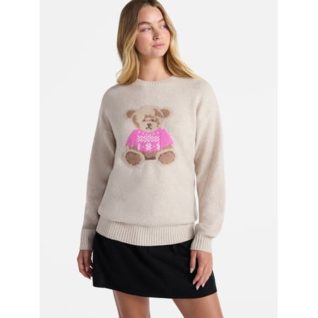 No Boundaries Fashion Icon Sweater, Midweight, Women's
