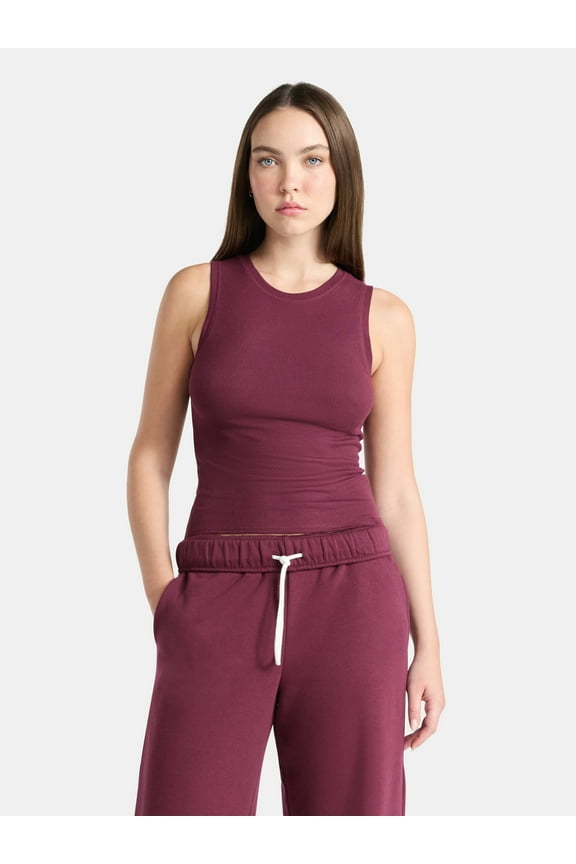 Fitted Crewneck Tank Top, Women’s