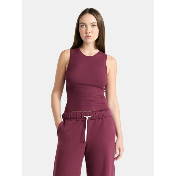 No Boundaries Fitted Crewneck Tank Top, Women’s