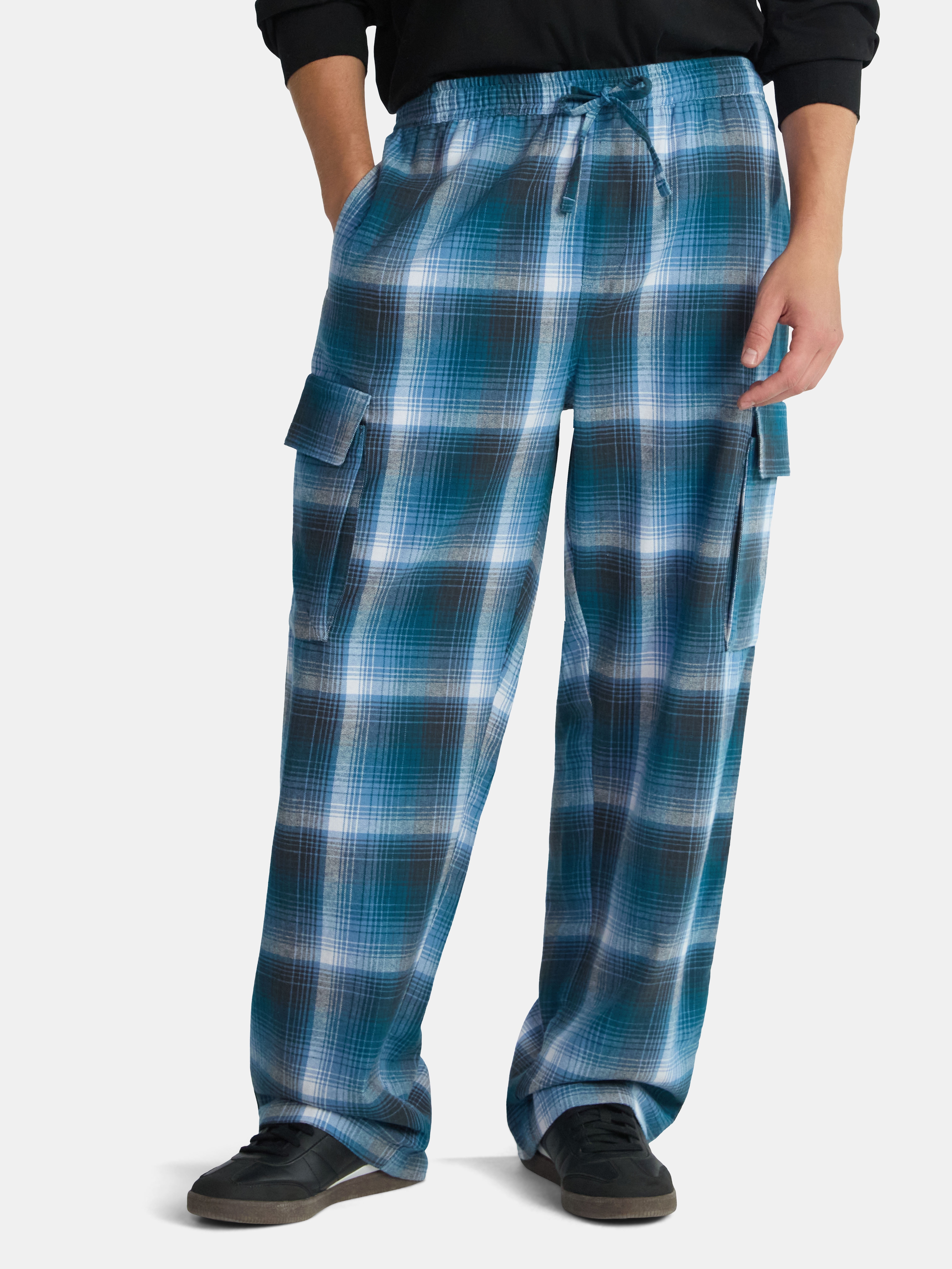 Flannel Cargo Pants, Men's & Big Men's