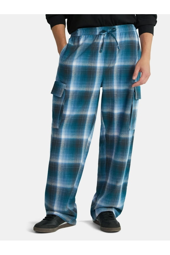 Flannel Cargo Pants, Men's & Big Men's