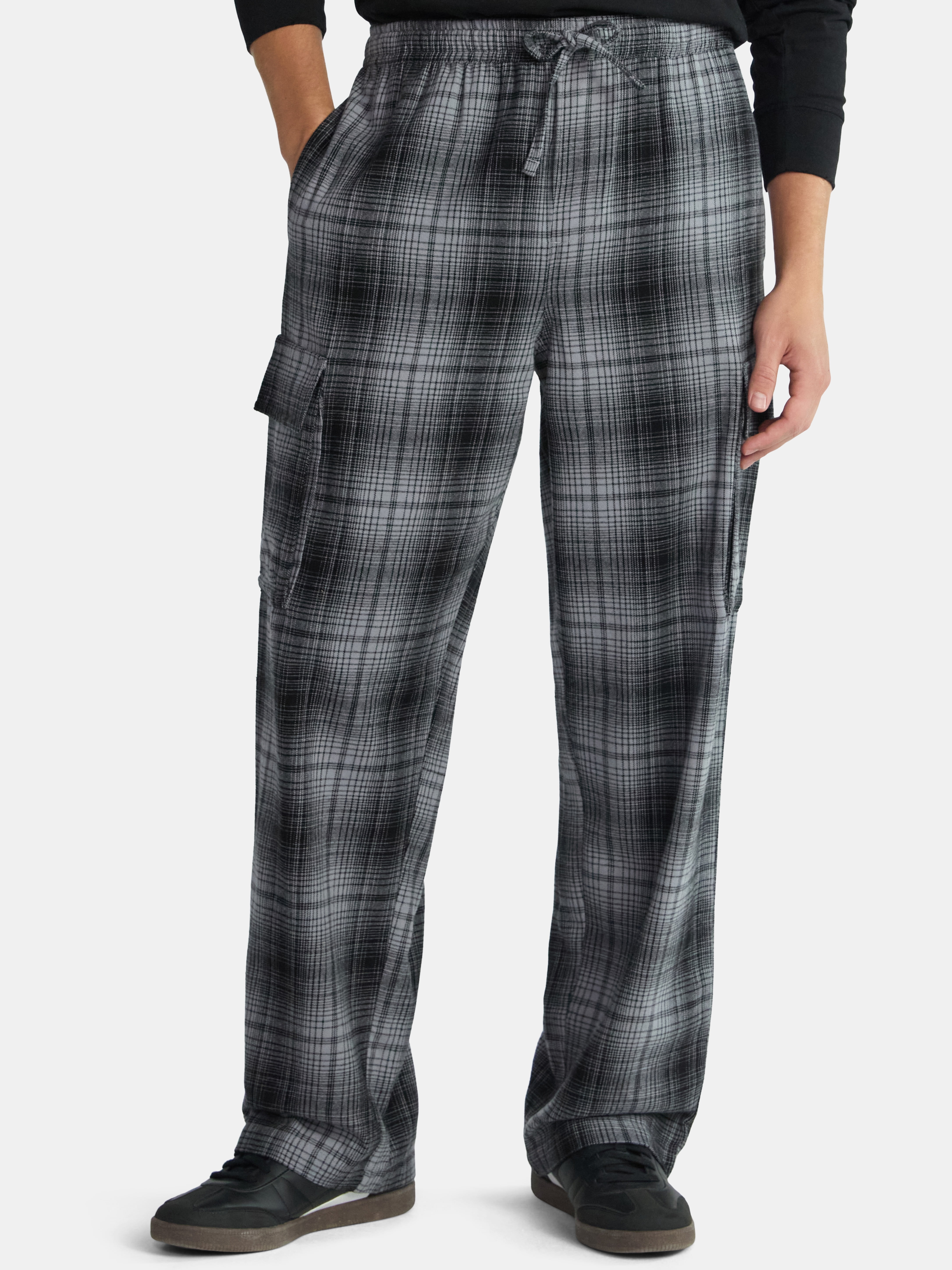 Flannel Cargo Pants, Men's & Big Men's