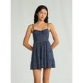 thumbnail image 1 of No Boundaries Woven Flannel Dress, Women's, 1 of 5