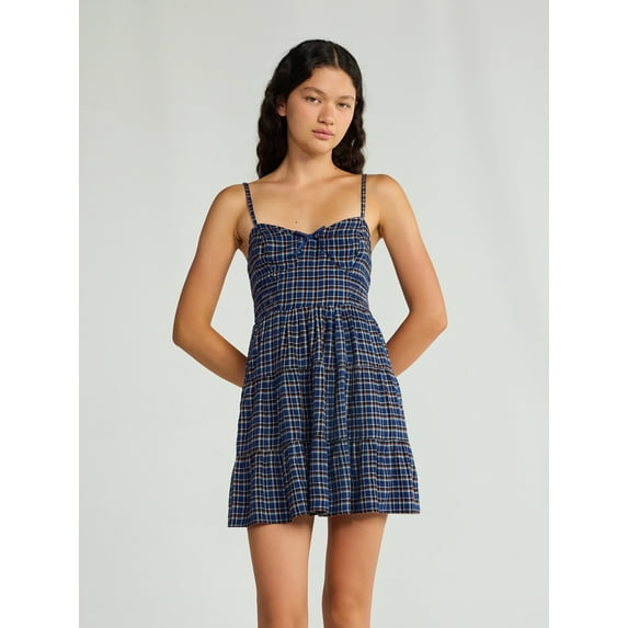 No Boundaries Woven Flannel Dress, Women's