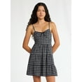 thumbnail image 1 of No Boundaries Woven Flannel Dress, Women's, 1 of 5