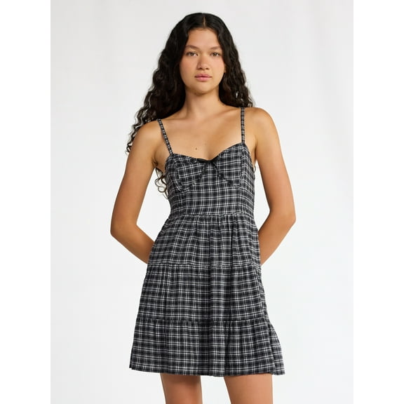 No Boundaries Woven Flannel Dress, Women's